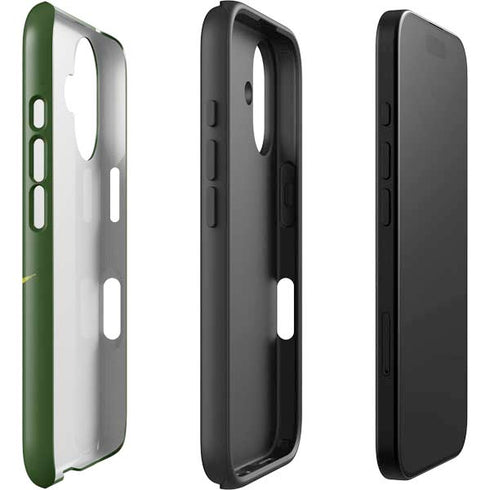 Marijuana Leaf Light Green iPhone 16 Plus Impact Case